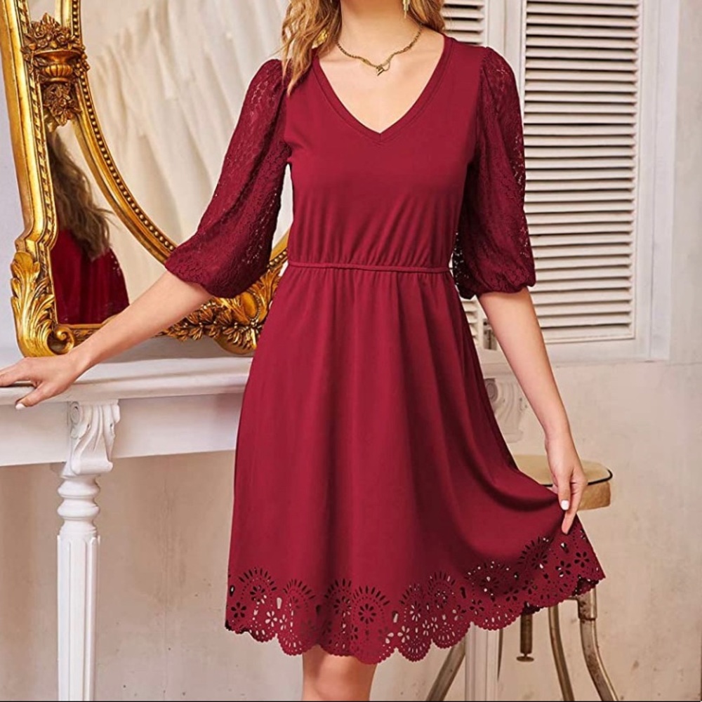 NWT v neck dress